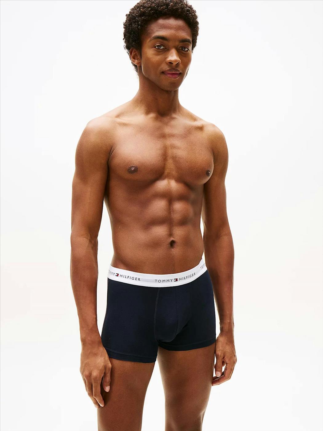 Tommy Hilfiger Underwear - Donkerblauwe 3-pack trunk boxershorts