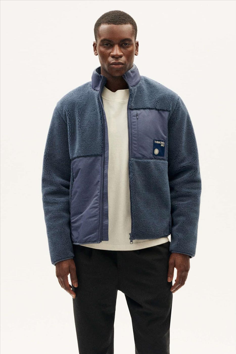 Thinking Mu - Blauwe Mitchel jas