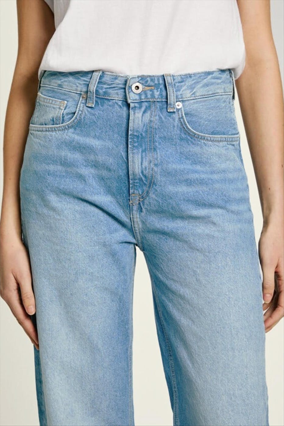Pepe Jeans London - Blauwe Lexa straight jeans