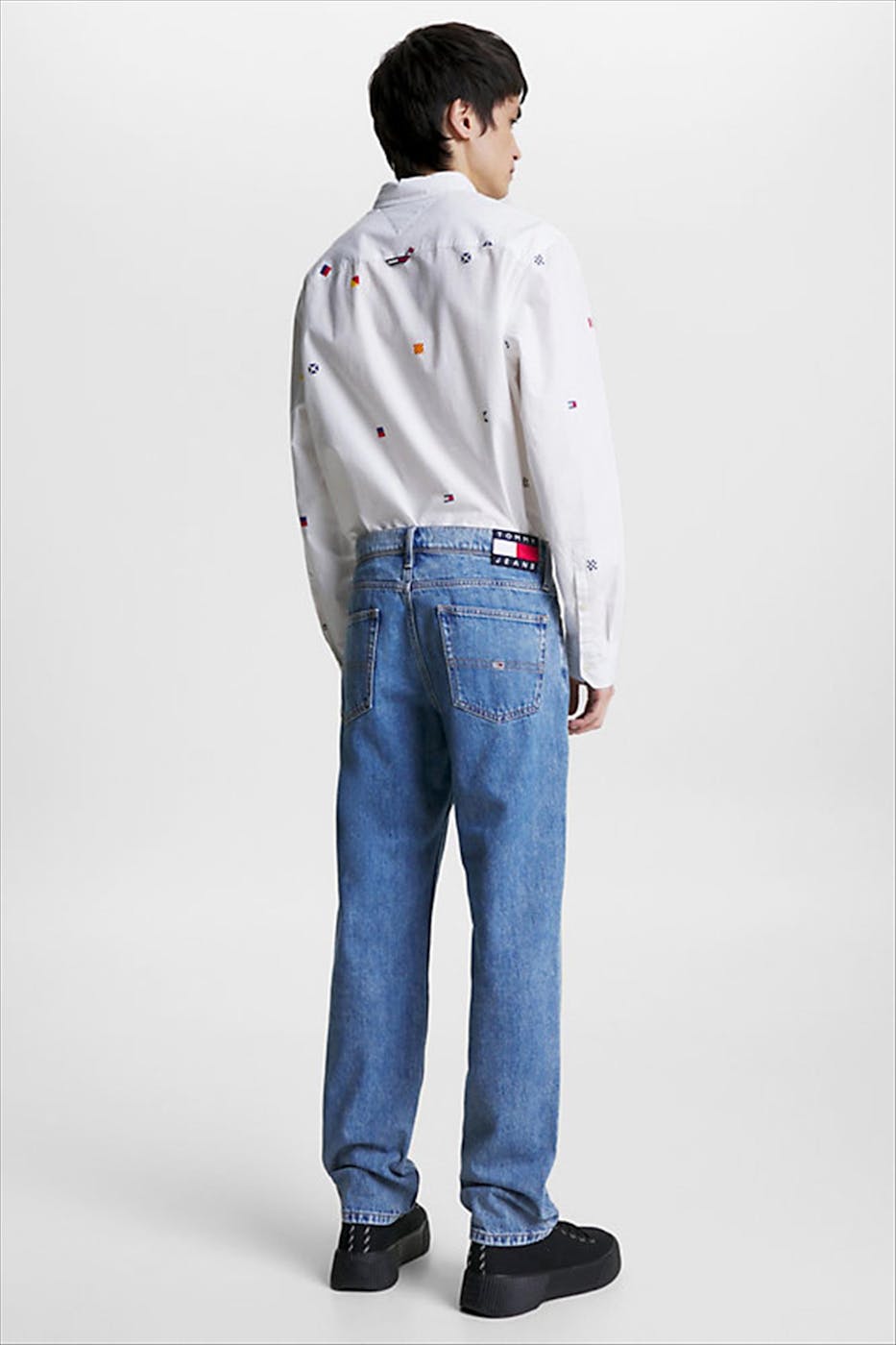 Tommy Jeans - Blauwe Ethan Relaxed Straight jeans
