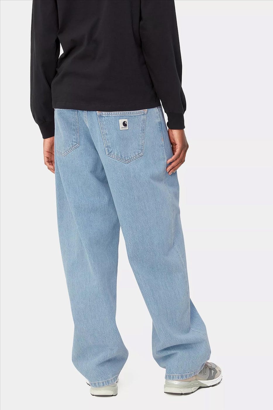 Carhartt WIP - Lichtblauwe Brandon loose straight jeans
