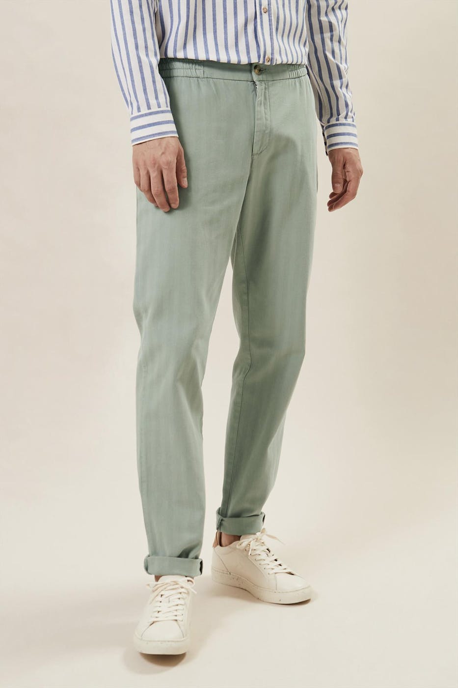 Faguo - Mintgroene Dreuille broek