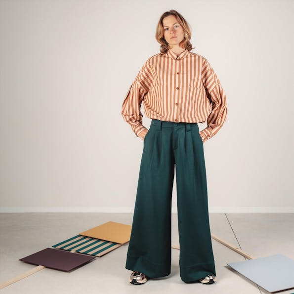 SkunkFunk - Donkergroene Nia broek