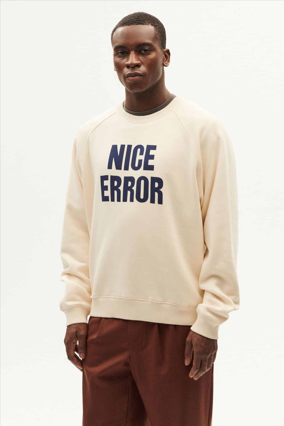 Thinking Mu - Ecru Nice Error sweater