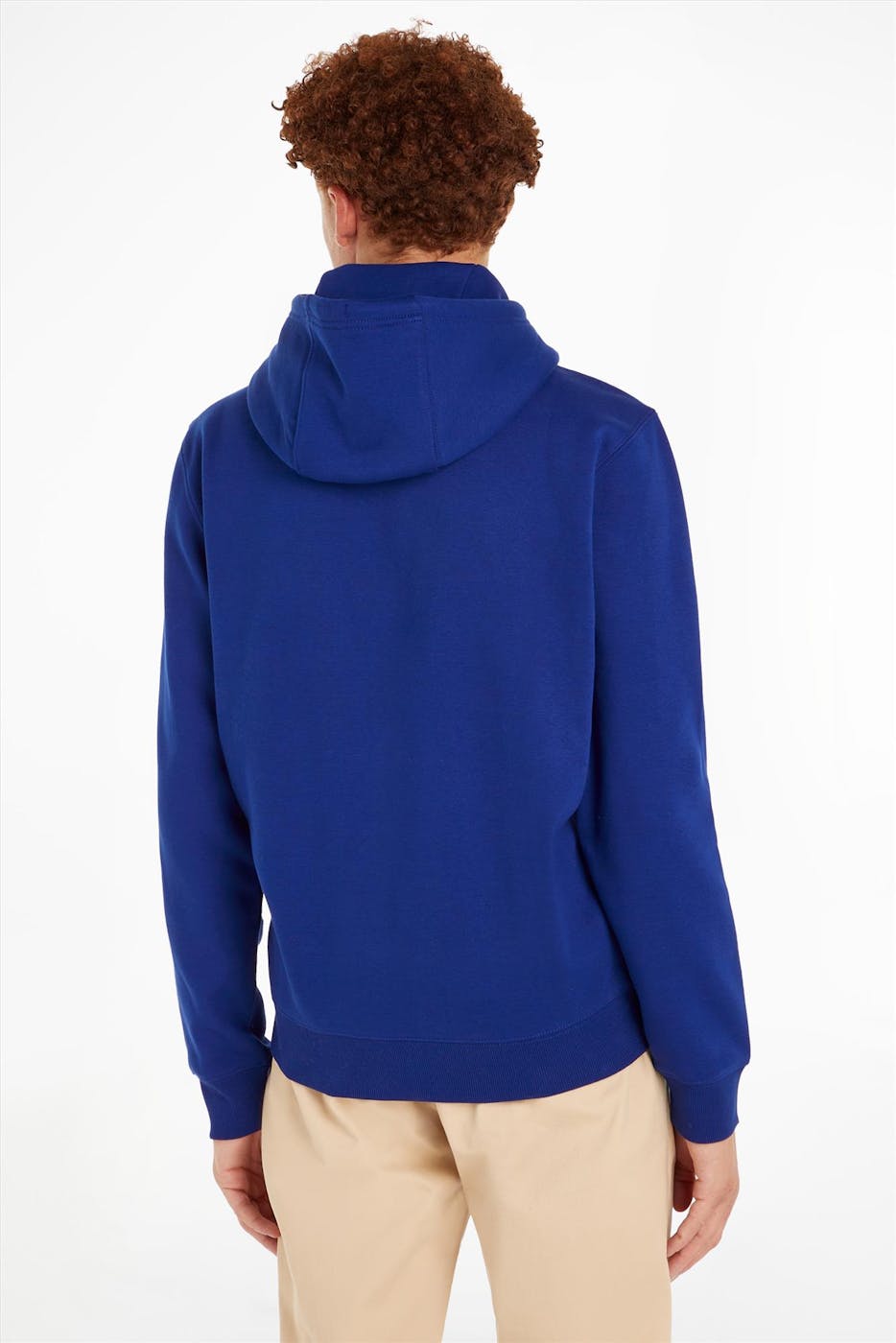 Tommy Jeans - Kobaltblauwe Fleece hoodie
