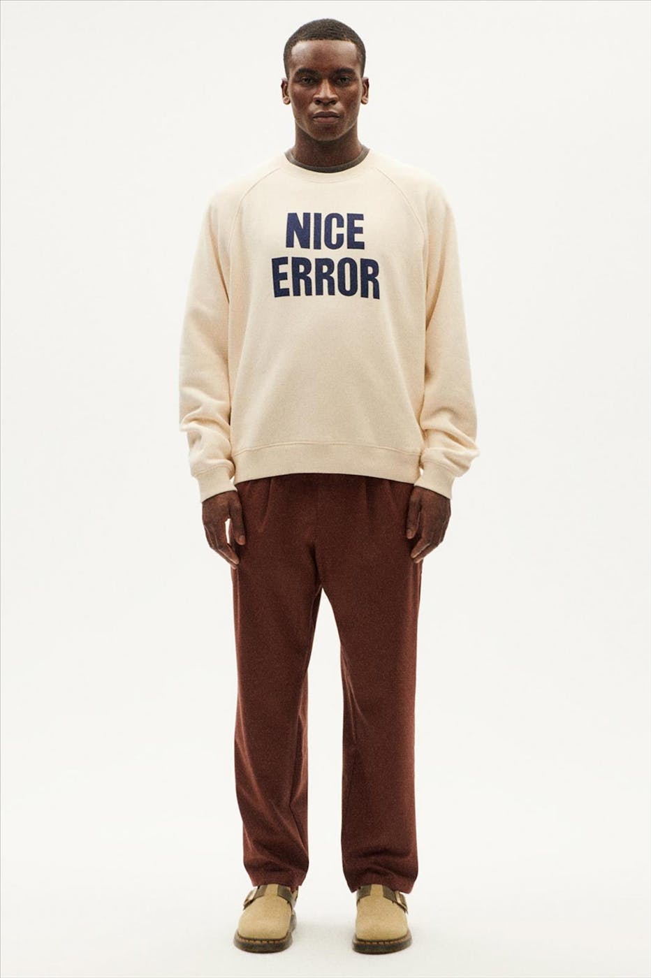 Thinking Mu - Ecru Nice Error sweater
