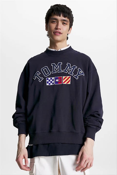 Tommy Jeans - Donkerblauwe Archive Crew sweater