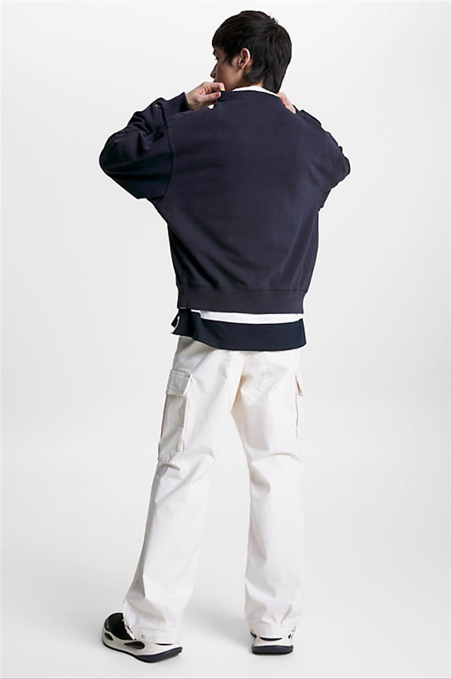 Tommy Jeans - Donkerblauwe Archive Crew sweater