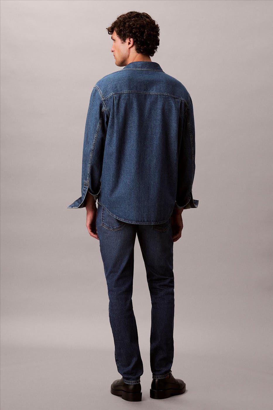 Calvin Klein Jeans - Donkerblauwe Sahara slim taper jeans
