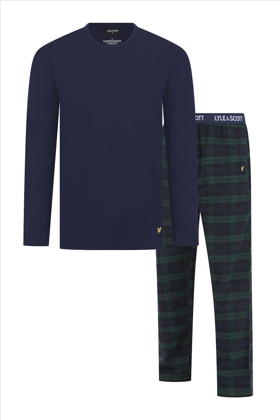 Lyle & Scott - Donkerblauw-Donkergroene Lounge pyjama set