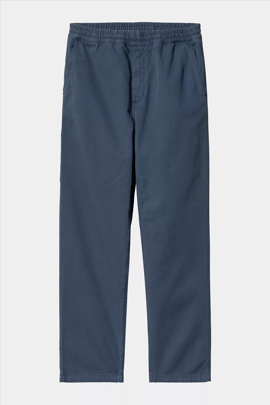 Carhartt WIP - Donkerblauwe Flint regular tapered broek