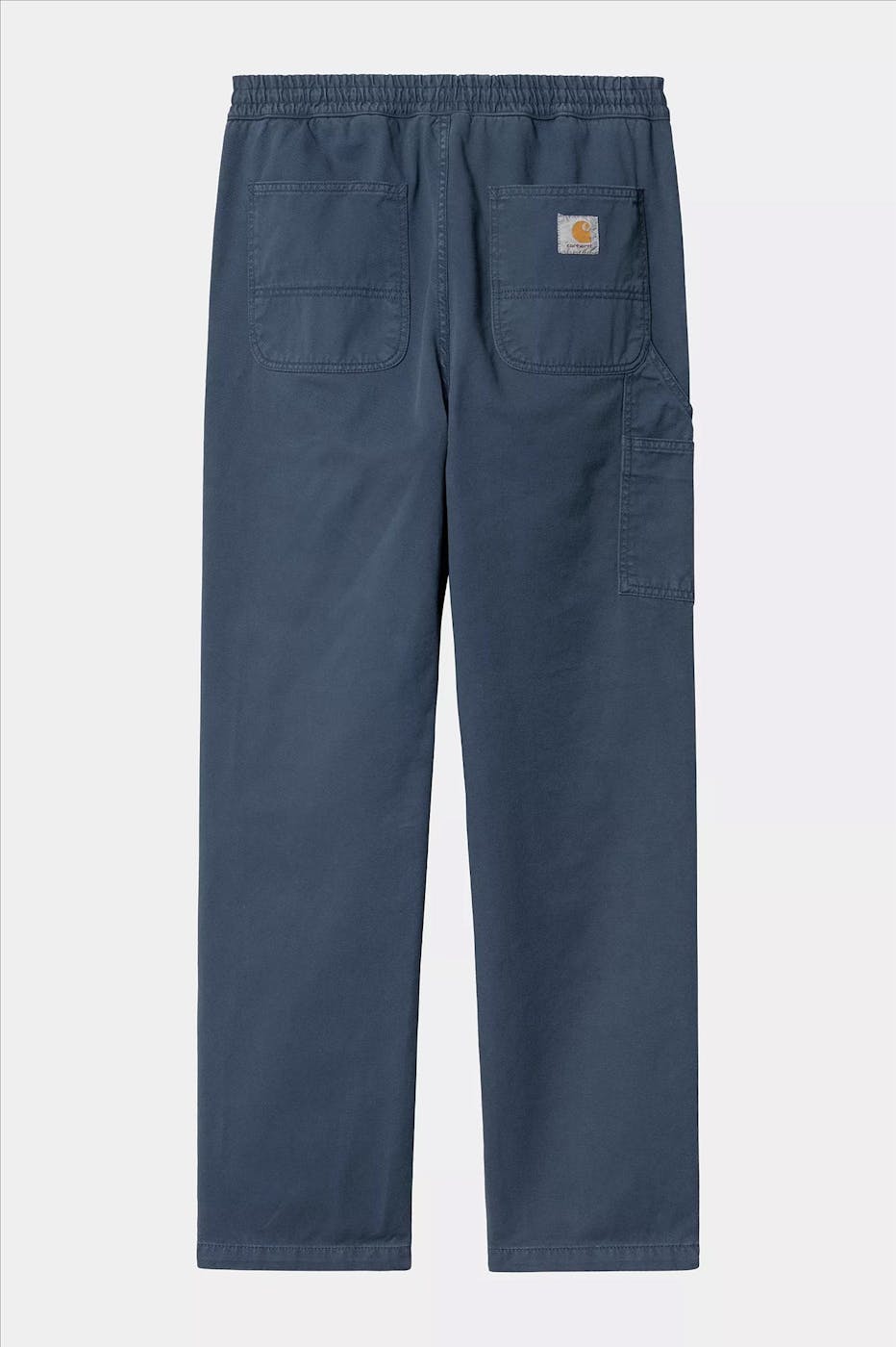 Carhartt WIP - Donkerblauwe Flint regular tapered broek