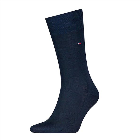 Hilfiger socks - Donkerblauwe Merino sokken, maat: 43-44