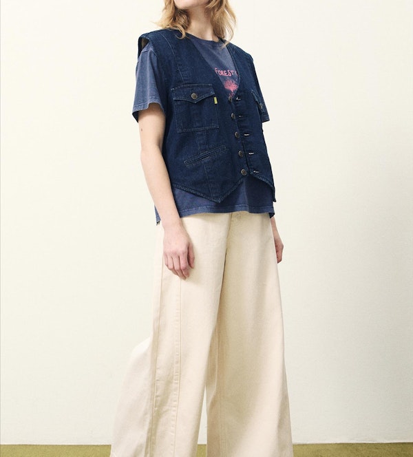 FRNCH - Ecru Agatha broek