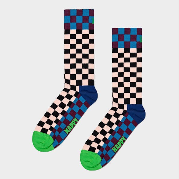 Happy Socks - Multicolor Checkerboard sokken, maat: 41-46