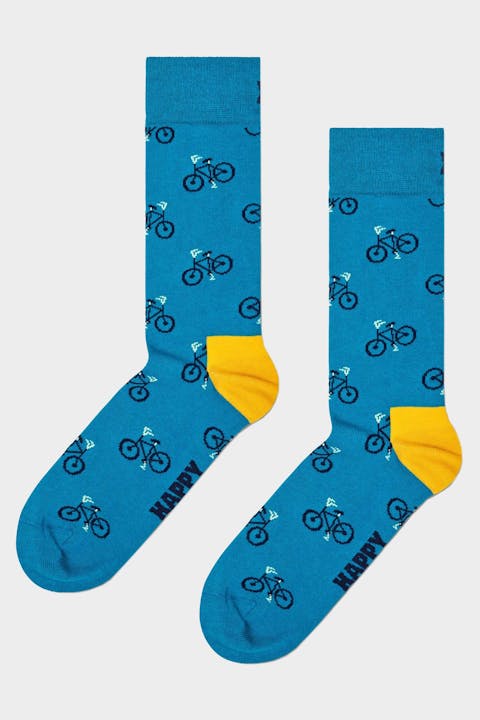 Happy Socks - Blauwe Bike sokken, maat: 41-46