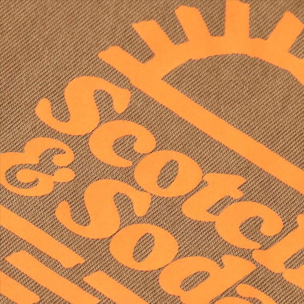 Scotch & Soda - Taupe Artwork T-shirt