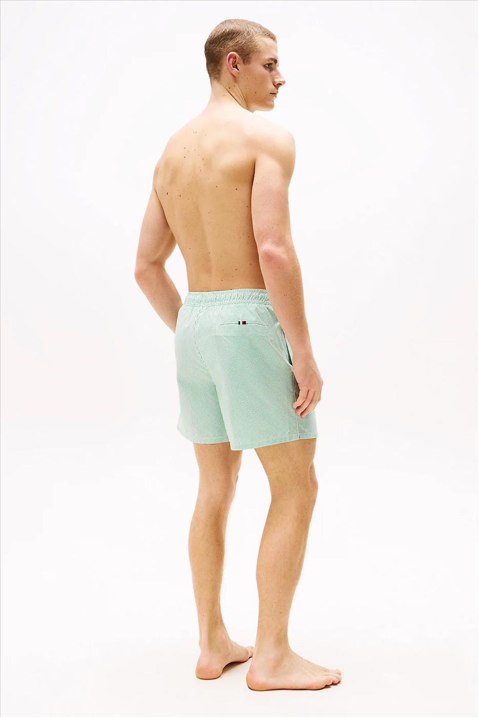 Tommy Hilfiger Underwear - Groen-Witte Original zwemshort