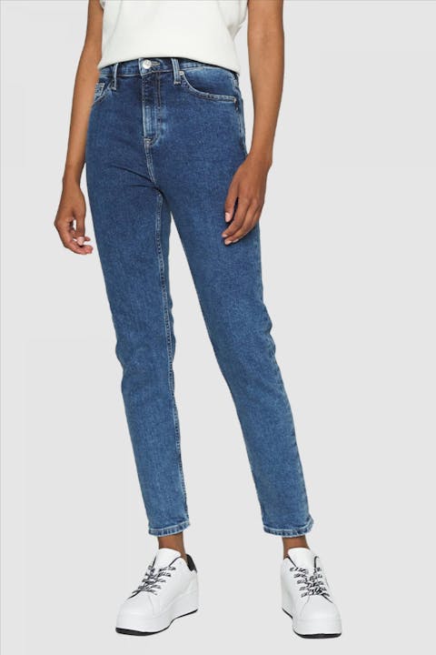 Tommy Jeans - Blauwe Izzie High Rise Slim Ancle Jeansbroek