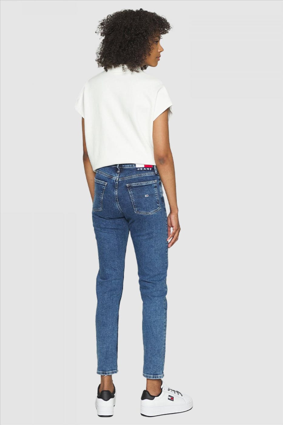 Tommy Jeans - Blauwe Izzie High Rise Slim Ancle Jeansbroek