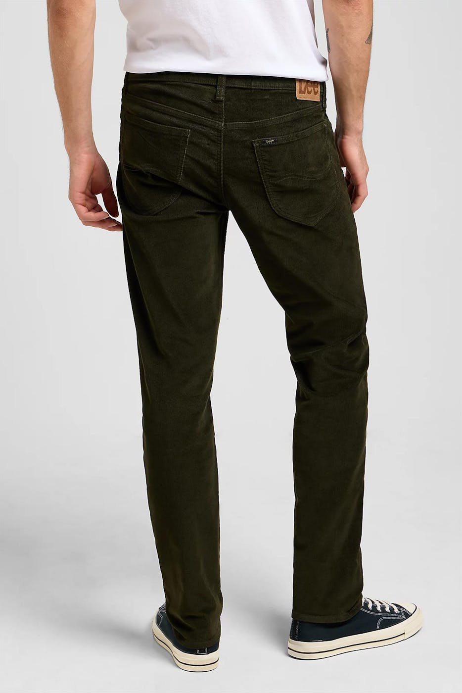 Lee - Donkergroene Daren Corduroy broek