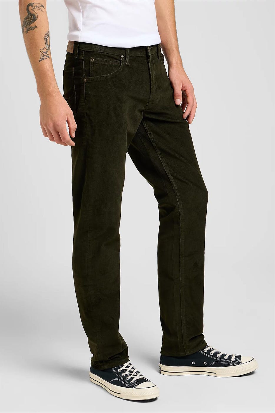 Lee - Donkergroene Daren Corduroy broek