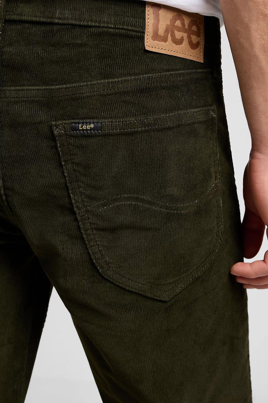 Lee - Donkergroene Daren Corduroy broek
