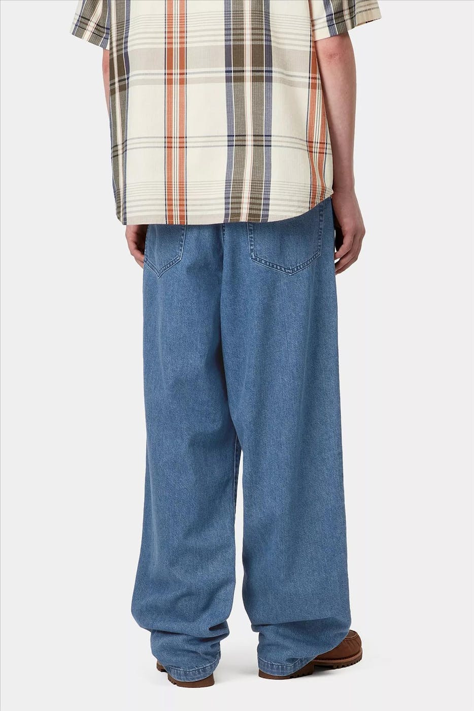 Carhartt WIP - Donkerblauwe Lucas loose tapered jeans