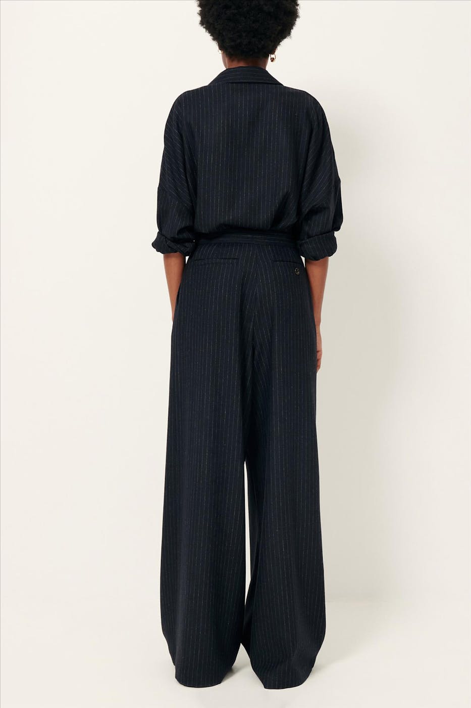 Sessùn - Donkerblauwe Orozco blouse