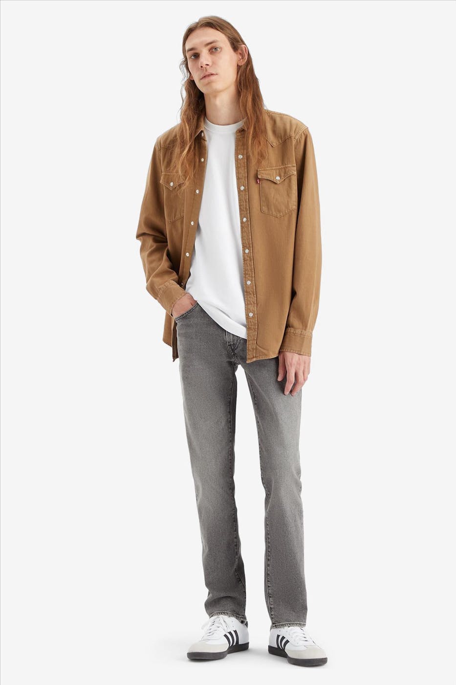 Levi's - Grijze 511 slim jeans