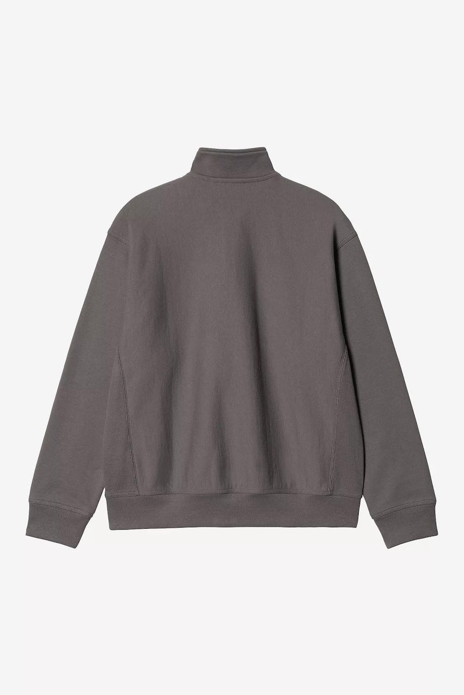 Carhartt WIP - Donkergrijze American Script half zip sweater