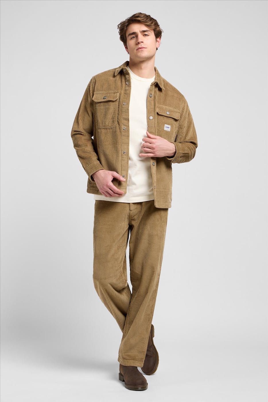 Lee - Beige Loose Straight workwear chino