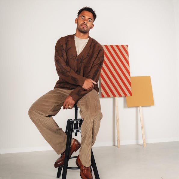 Lee - Beige Loose Straight workwear chino