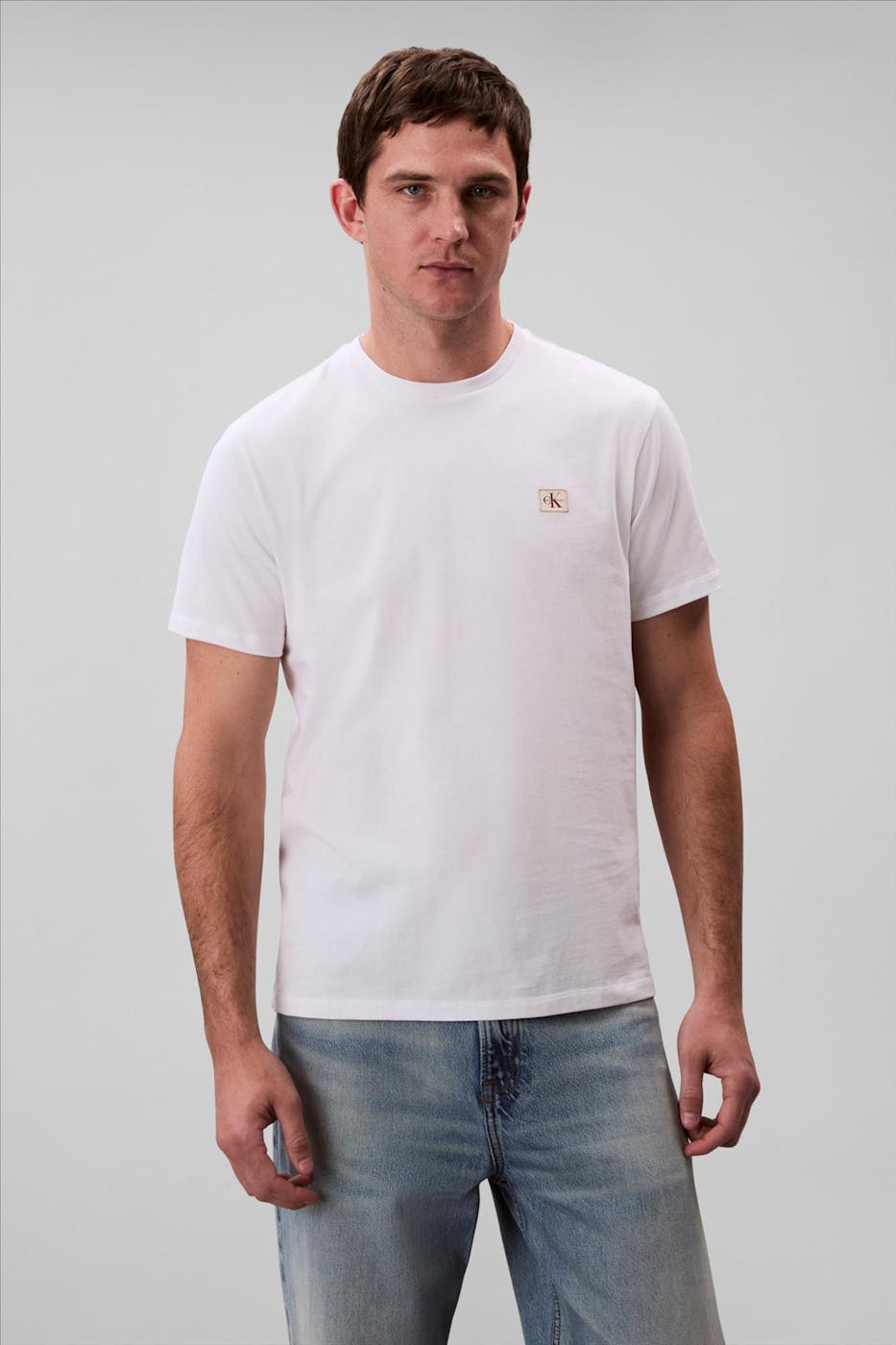Calvin Klein Jeans - Witte Classic Badge T-shirt