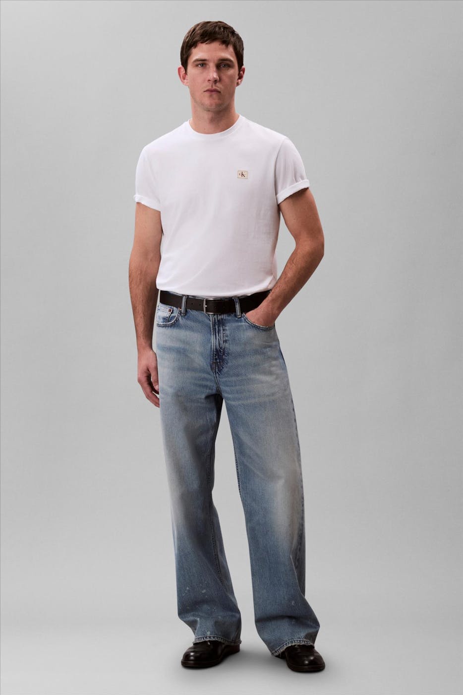 Calvin Klein Jeans - Witte Classic Badge T-shirt