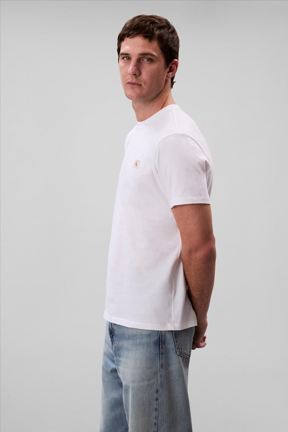 Calvin Klein Jeans - Witte Classic Badge T-shirt