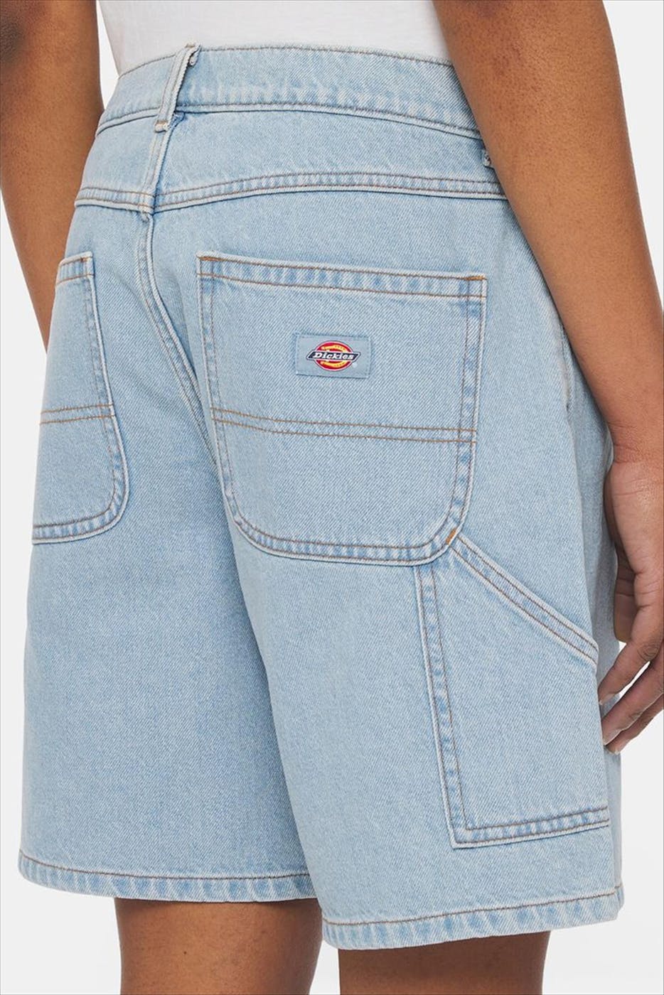 Dickies - Lichtblauwe Herndon jeansshort/ jort