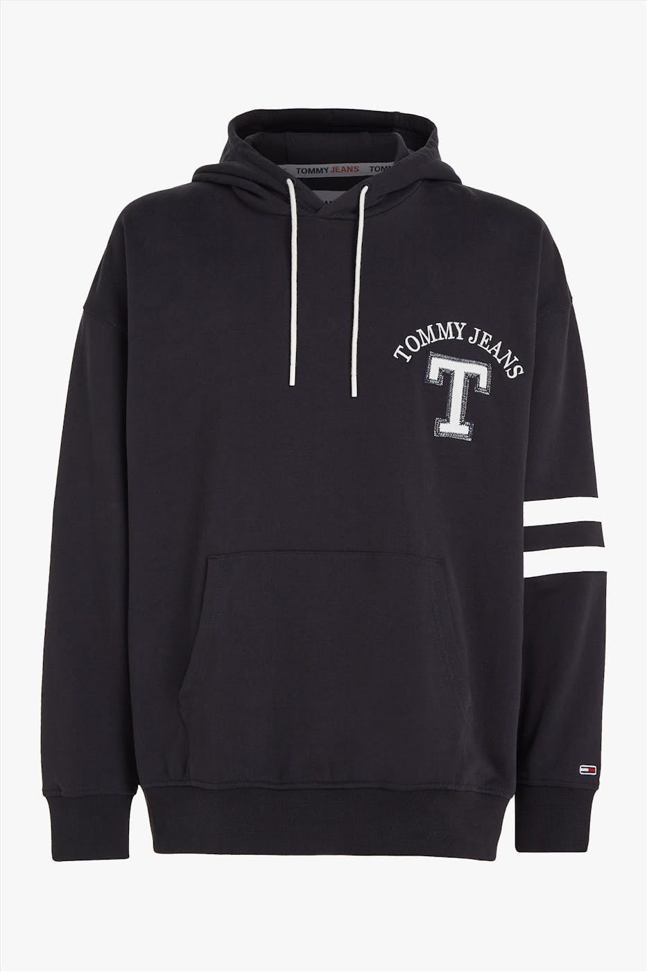 Tommy Jeans - Donkerblauwe Letterman hoodie