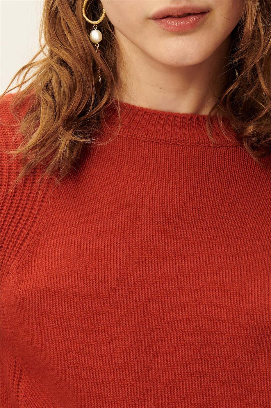 Sessùn - Donkeroranje Baysilte trui