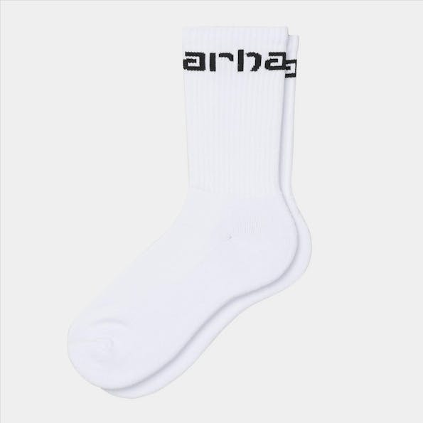 Carhartt WIP - Wit-zwarte Carhartt sokken, maat: 39-46