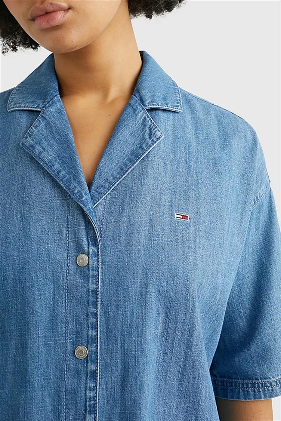 Tommy Jeans - Blauw Chambray hemd