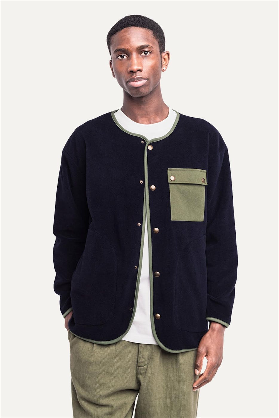 OLOW - Donkerblauwe Okina sweater