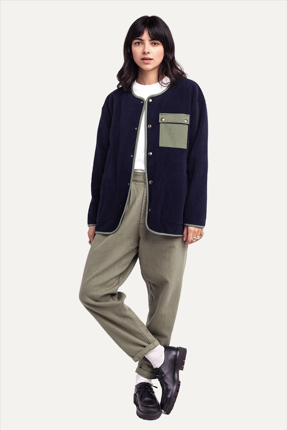 OLOW - Donkerblauwe Okina sweater