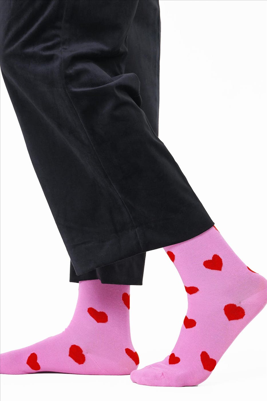 Happy Socks - Roze Heart sokken, maat: 36-40