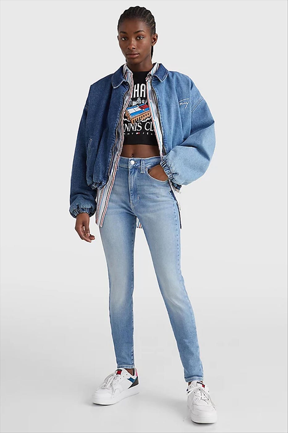 Tommy Jeans - Lichtblauwe Sylvia High Rise Super Skinny jeans