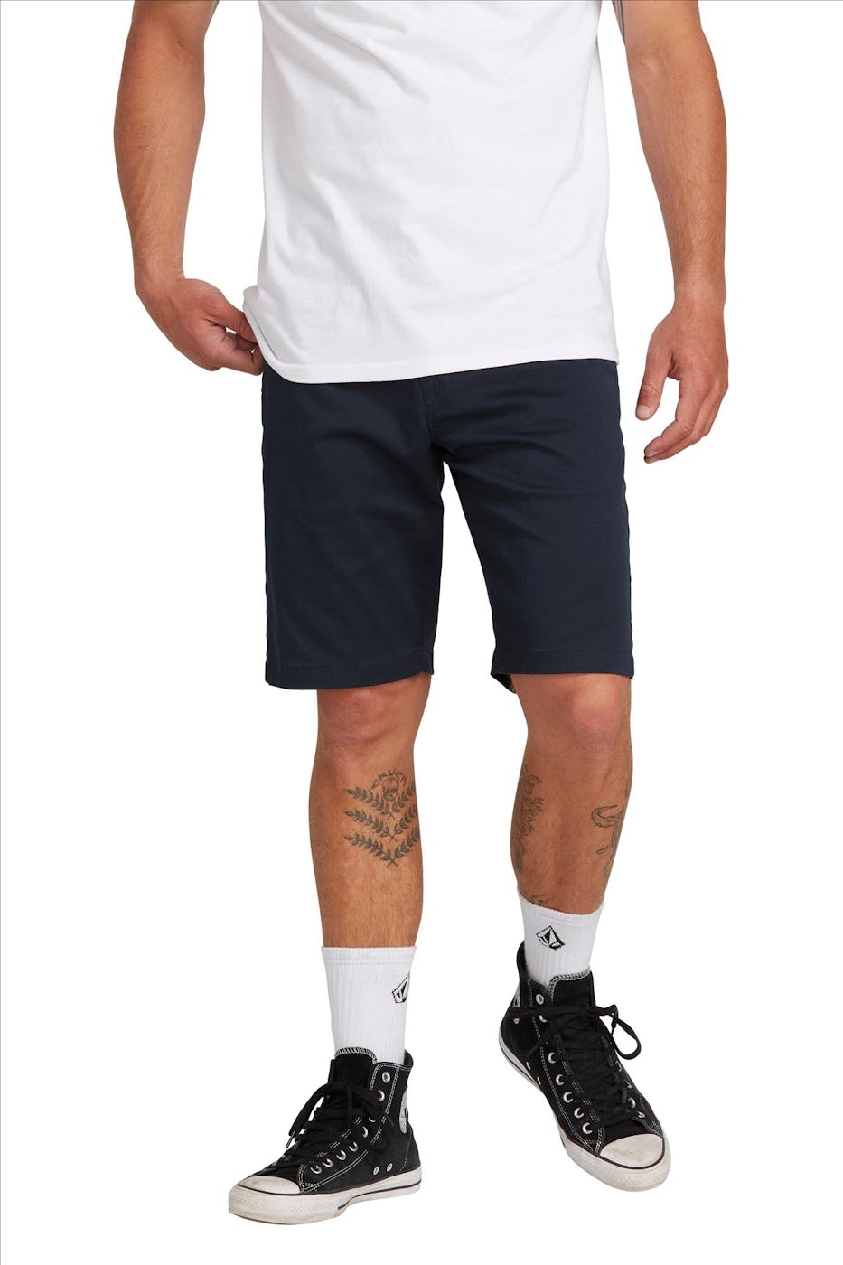 Volcom - Donkerblauwe Frickin Modern chino short