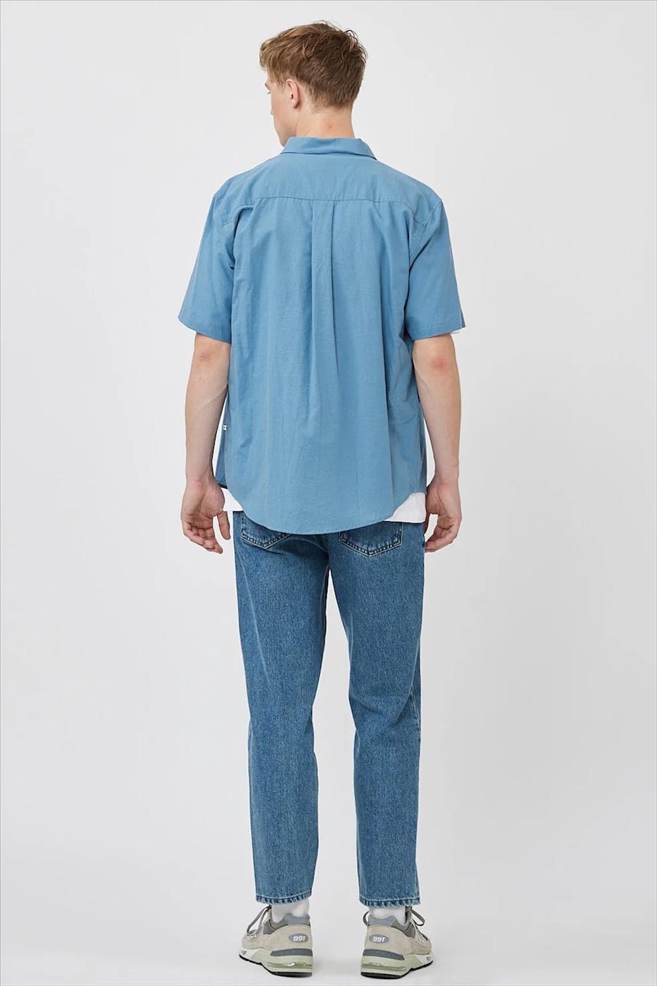 Minimum - Blauw Eric hemd