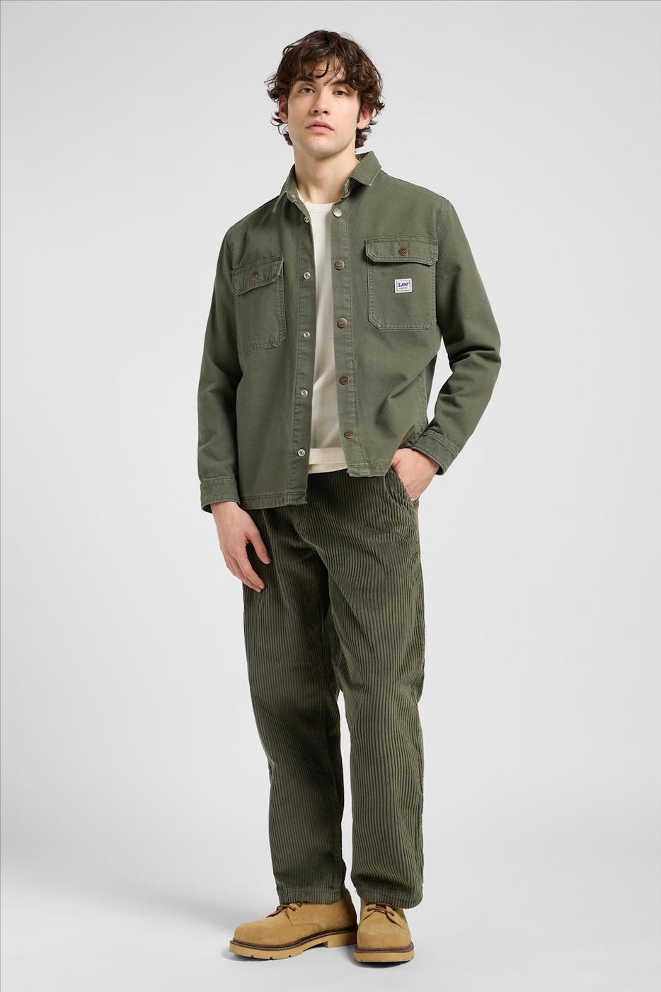 Lee - Kaki Loose Straight workwear chino