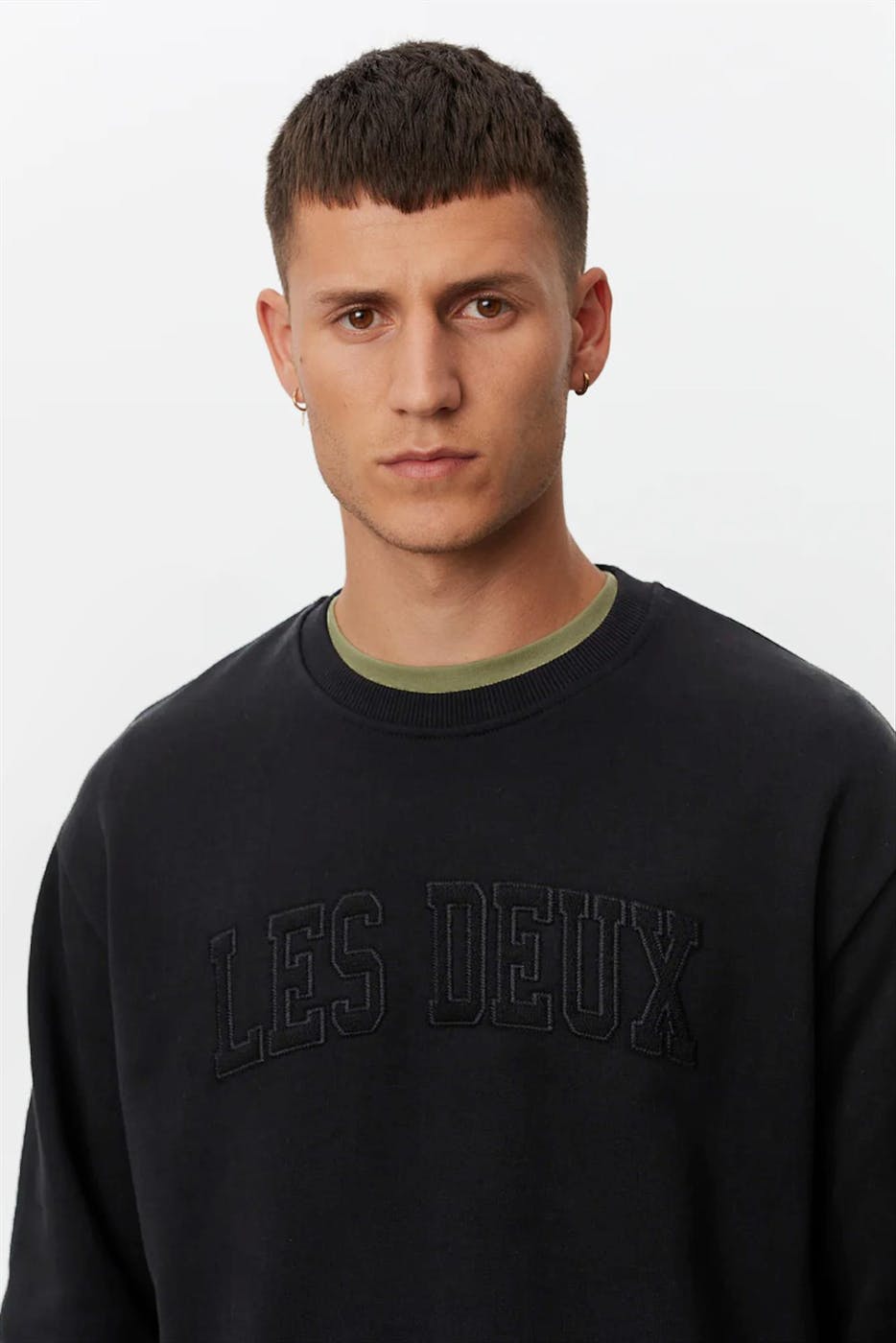 LES DEUX - Zwarte Script sweater