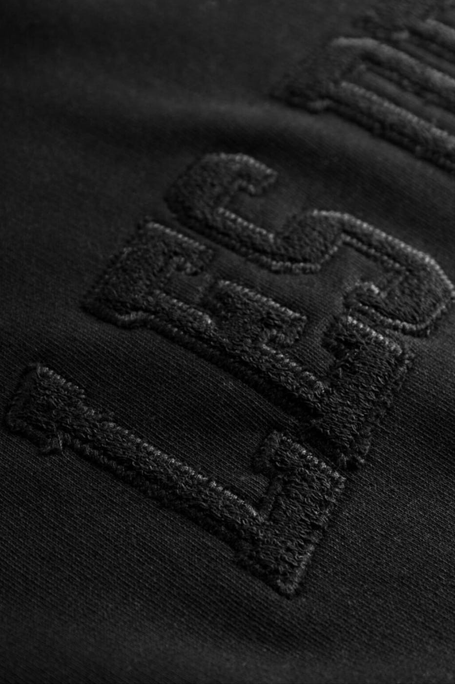 LES DEUX - Zwarte Script sweater